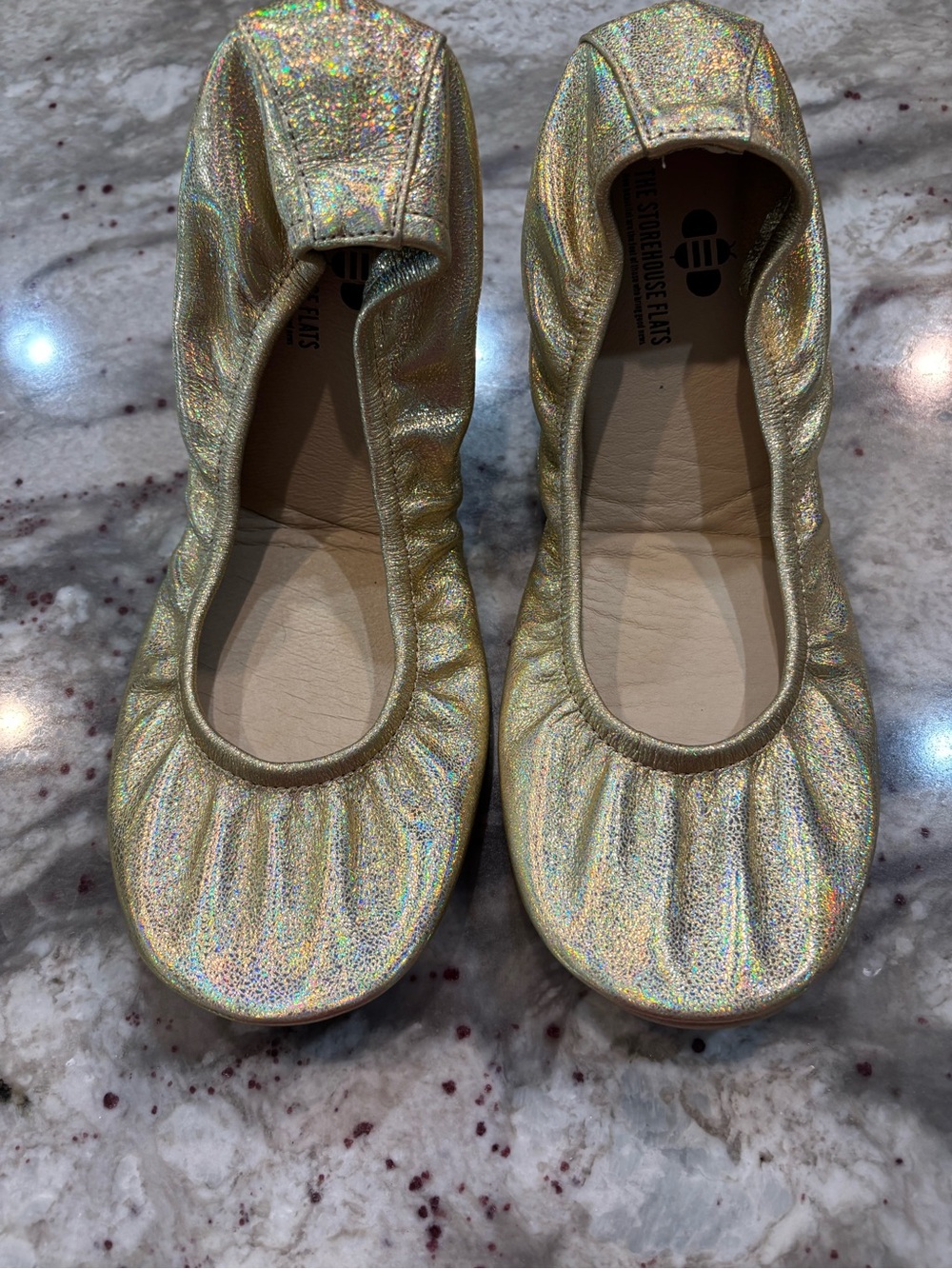 The Storehouse Rainbow Gold Ballet Flats - new